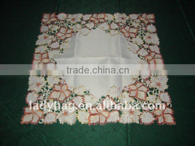 polyester embroider tablecloth