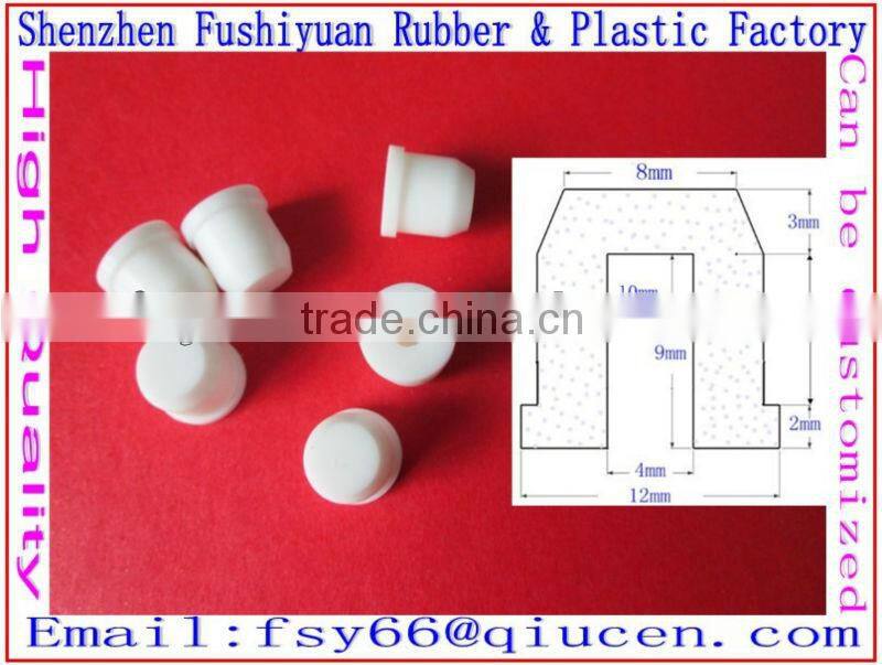 10 11 12mm medical grade food grade meet ISO ROHS SGS certification silicone rubber plugs stoppers silicone stopper factory