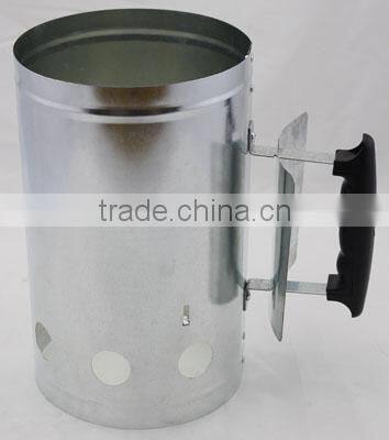 High Quality Zinc Plating Barbecue Charcoal Chimney Starter bbq pan