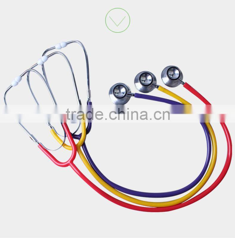 2015 New type diagnostic dual head chestpiece stethoscope with unique design for physicians use