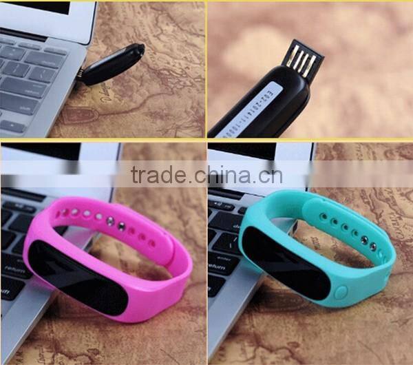 Digital 0.84" Bluetooth OLED Smart Bracelet E02 Fitness Tracker Wristband Smart Bracelet with Heart Rate Monitor
