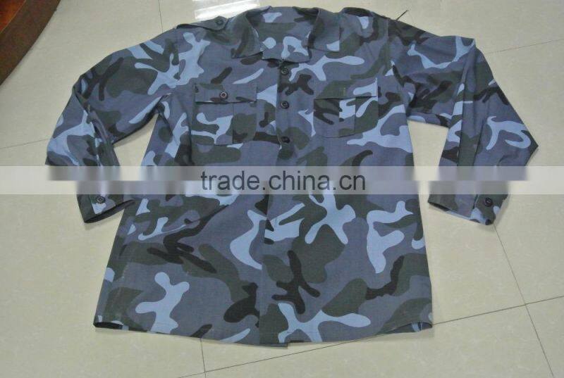 OEM 100% cotton plain marine camouflage Germany battle dress uniform