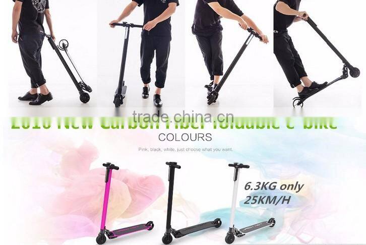 2016 fashion skateboards with handles folding electric scooter for adult