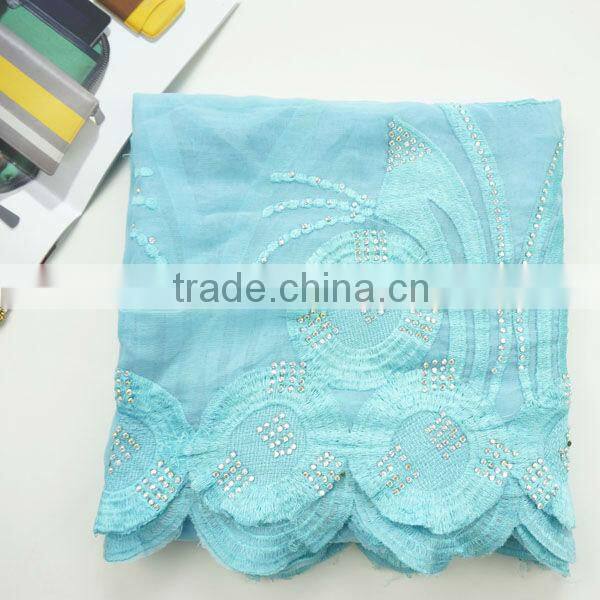 2016 new design beautiful embroidery burqa scarf