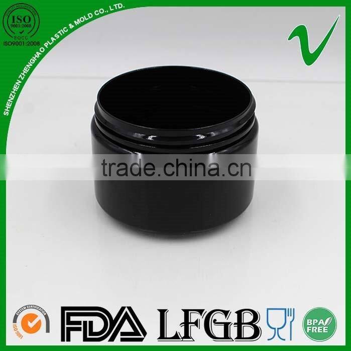 120ml wide mouth empty pet jar custom logo with screw cap