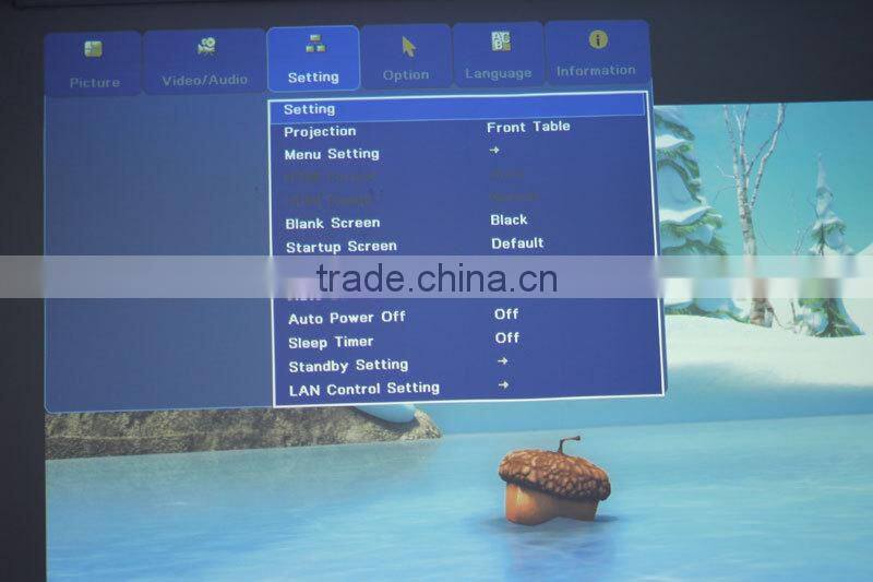 Full HD Projector Education ,Business HD Beamer 3D 5000 Lumens 1080P Short Throw Projector