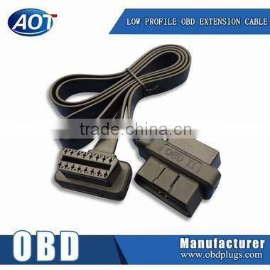 OBD2 ELM327 Adapter 16 Pin 2 in 1 Male Female Dual Scanner Cable Converter Cable pass through obd