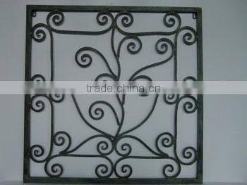 handicrafts home wall decor fleur de lis panel fence iron window grill,iron window design,wrought iron window grill design
