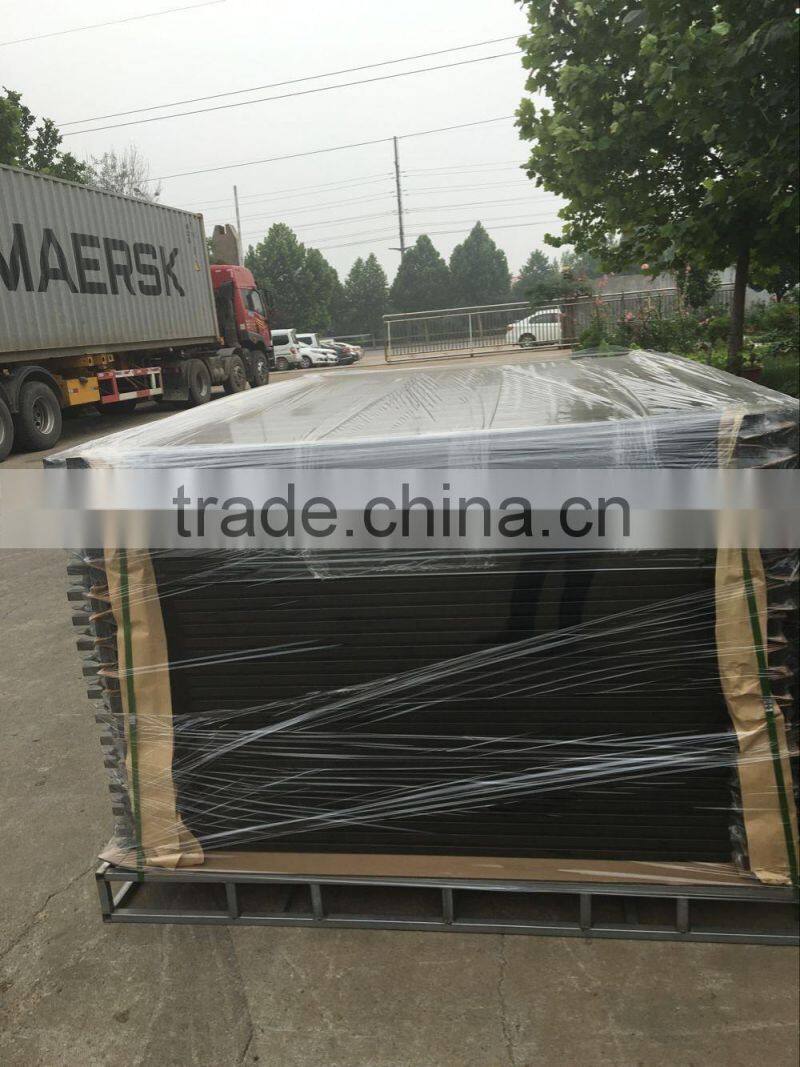 Best price zinc steel fence/ black steel fence posts