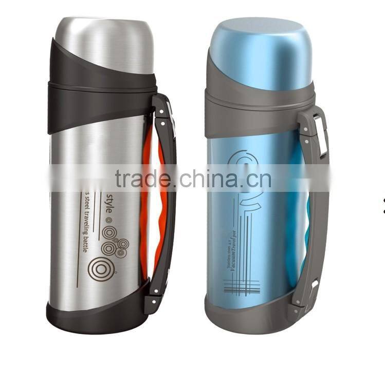 1.2L stainless steel vacuum flask with easy handle