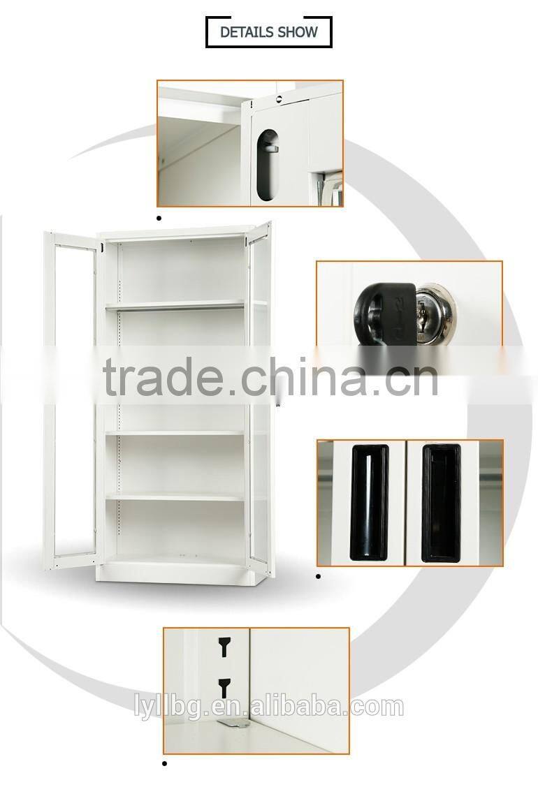 Clear View Glass Door Metal Storage Cabinets