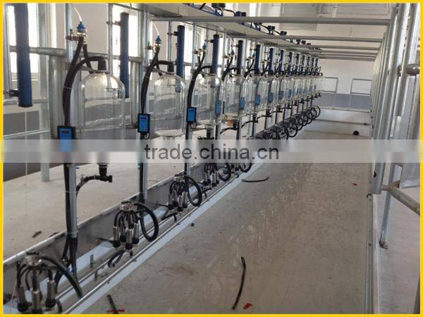 fish-bone milk systems, milking parlors, automatic milk parlors