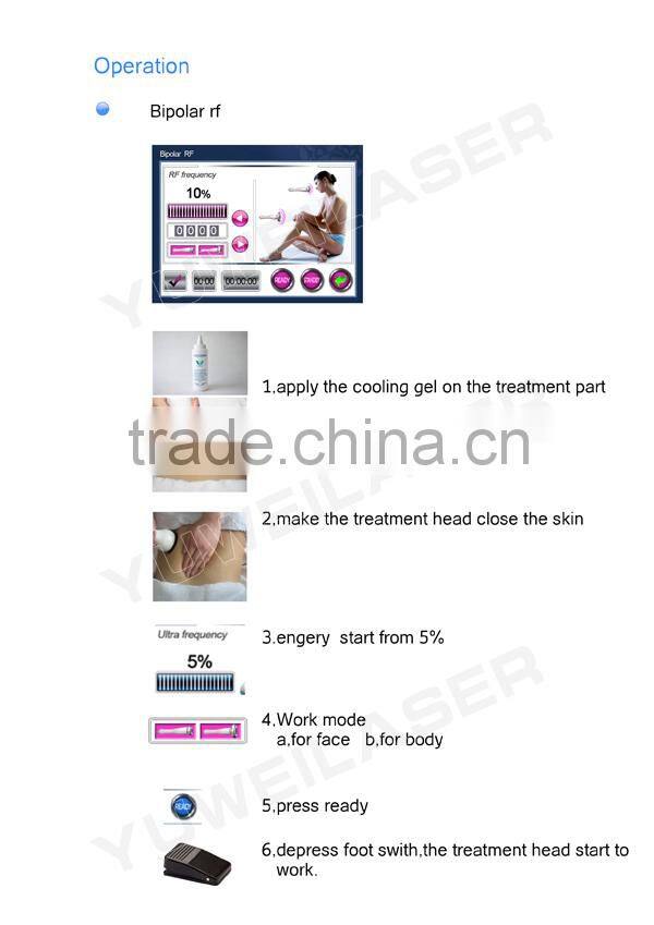YUWEI 7 in 1 Multi-functional Beauty Apparatus RF Laser Slimming Cavilaciones