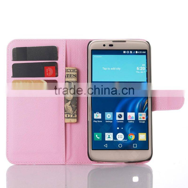 CHEAP COW SKIN TEXTURE Soft Wallet Stand PU Leather Case For LG K10 M2 FLIP LEATHER CASE