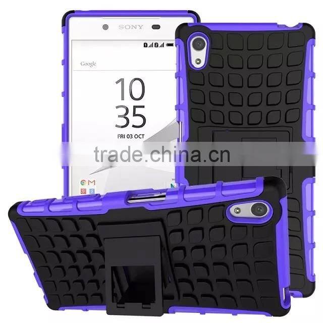 For SONY XPERIA Z5 DU Z5 E6603 E6633 Armor CASE Heavy Duty Hybrid Rugged TPU Impact Kickstand Hard ShockProof CASE OUT DOOR CASE