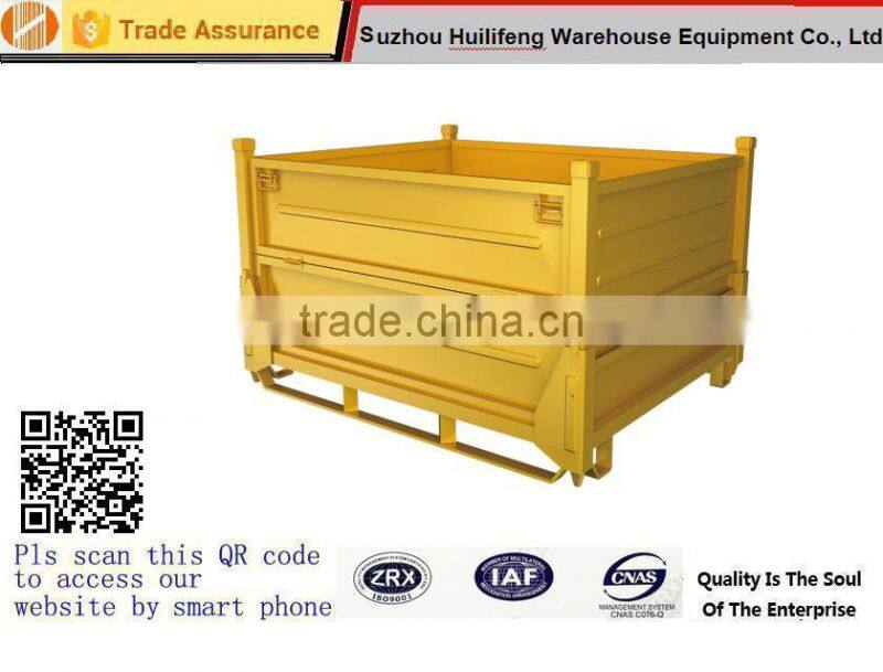 new type foldable metal solid container