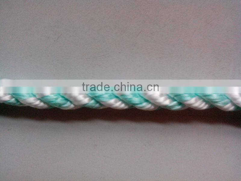 polyester cord/polyester 3 strands twist rope