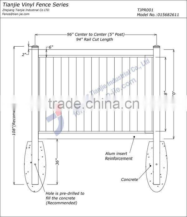 Strong UV Resistance Fence PVC