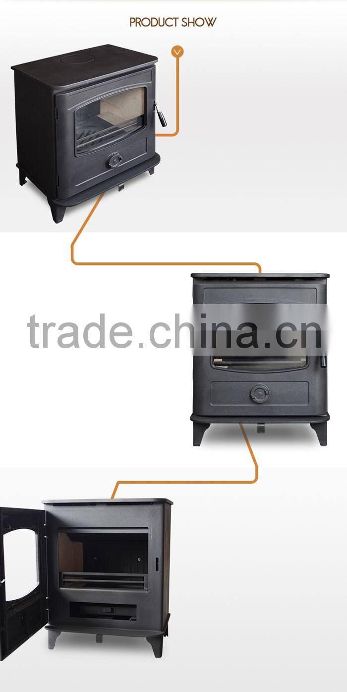 2016 popular sale 10 kw wood fireplace cast iron wood stove fireplaces with good price