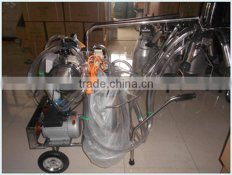 Mobile Vaccum Pump Double Cow Milking Machine