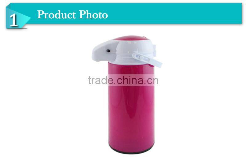 Popular glass liner coffee bottle air pot water thermal travel air pot(AGUH-PL)