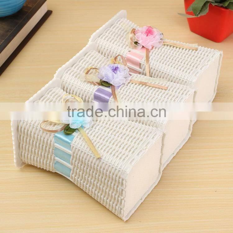 Home or wedding used plastic wicker handcraft artificial flower basket decoration