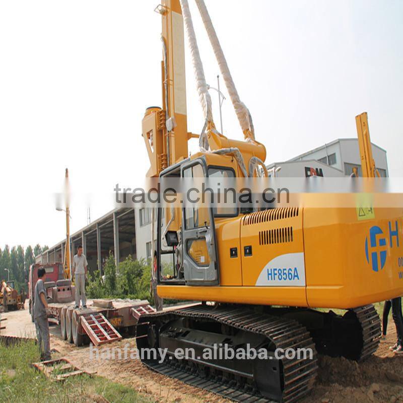 HF856A rotary piling rig with ISO & CE certification for road bridge foundation construction