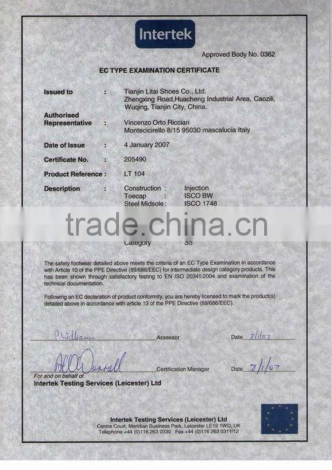 CE EN S5 S4 04 new style steel toe rain boots