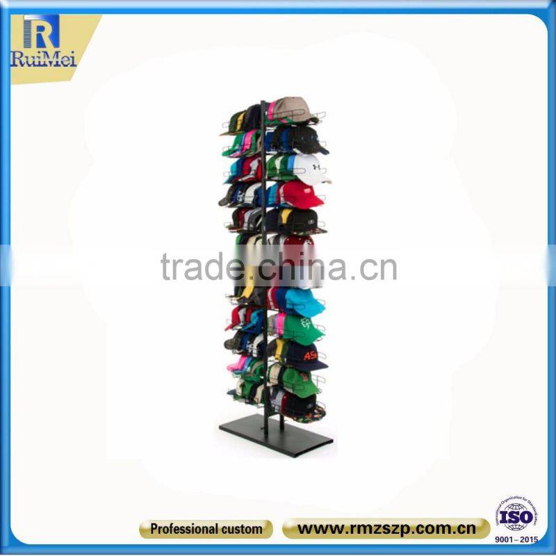 2016 hot selling standing metal customized cap rack