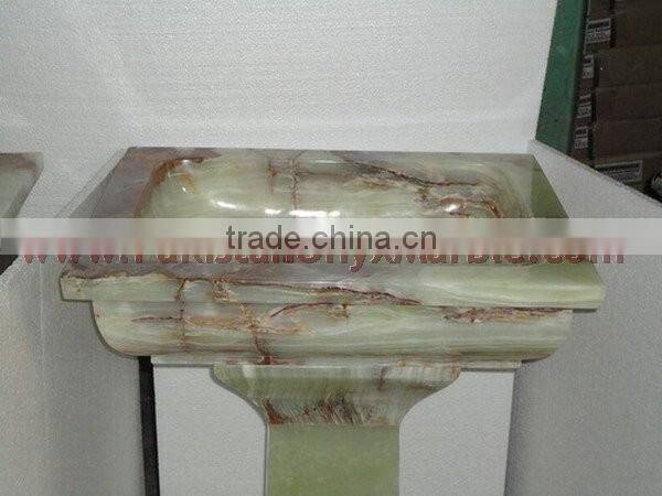 MODERN BRIGHT ONYX PEDESTALS SINKS AND BASINS