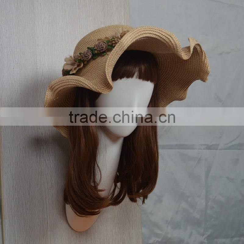 Matt White Wall mounted female mannequin head for hat and wig Shore Display