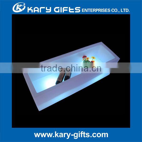 custom glow ice bucket cooler led color ice bucket
