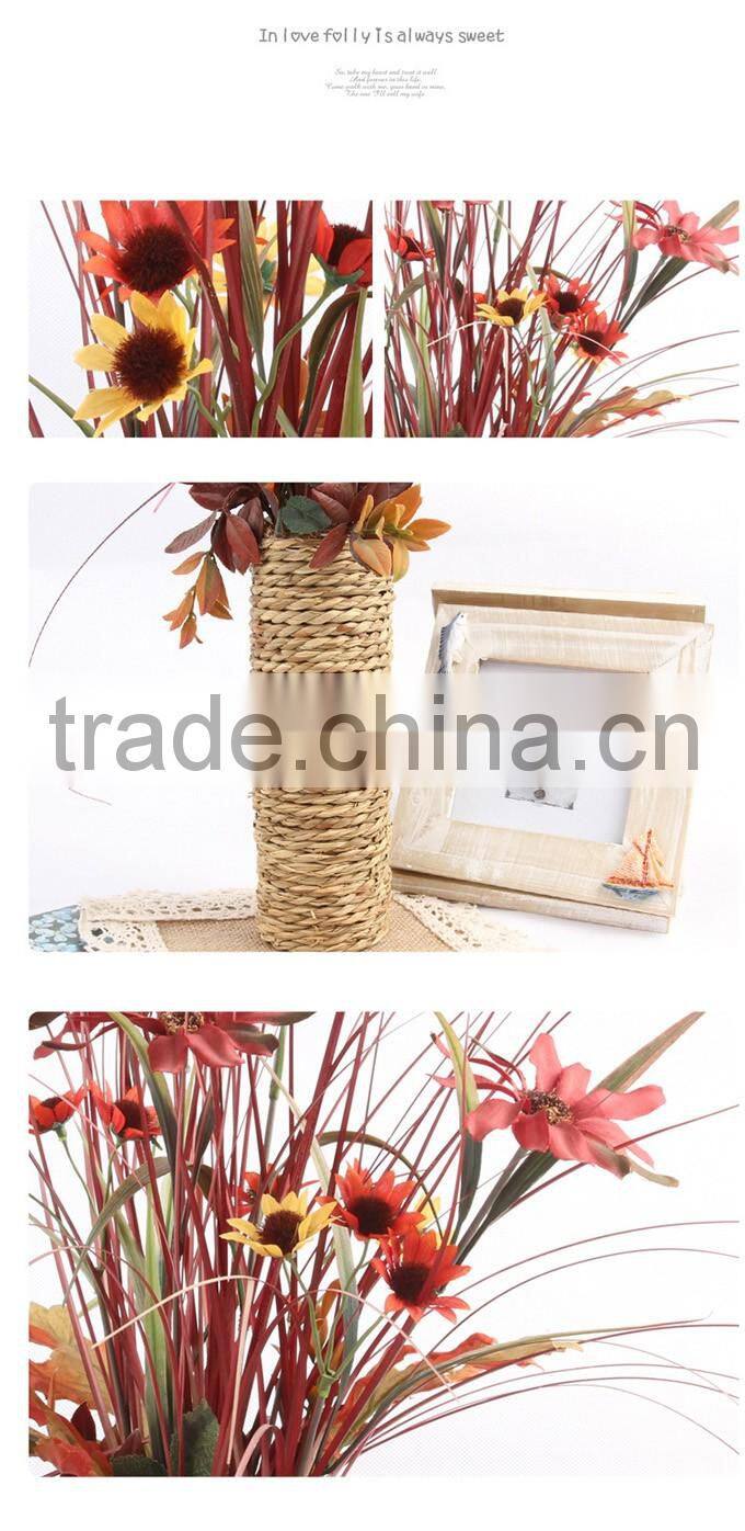Home table decorative silk chrysanthemum artificial potted flowers