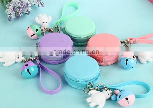 New products Silicone Waterpoof Macarons woman wallet for travel