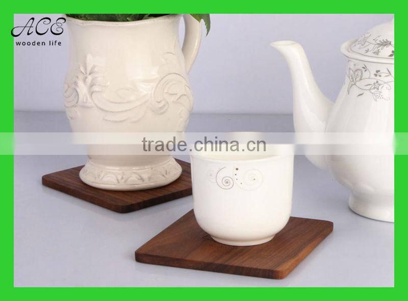 Custom wooden coasters Laser engraved coasters High quality wood placemat