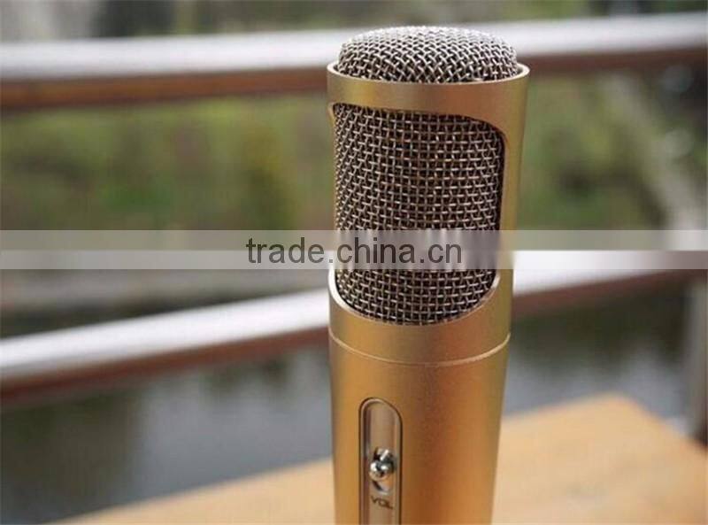 China distributer K068 Wholesale Portable Mini karaoke microphone with Mic Speaker KTV Singing Record
