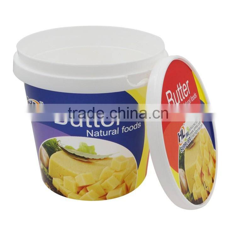 IML logo design plastic container for butter