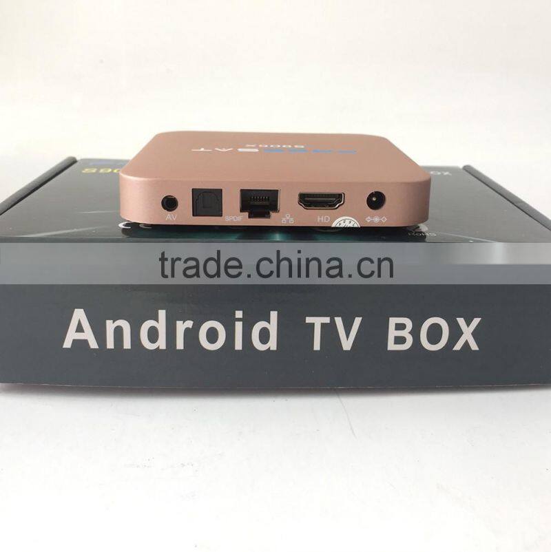 2016 Latest Android 6.0 Amlogic S905X Freesat 2GB+8GB Powerful Android TV Box Internet OTT TV Box For Wholesale