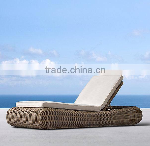 2017 Sigma SGS all weather outdoor plastic round wicker unique chaise lounge chairs