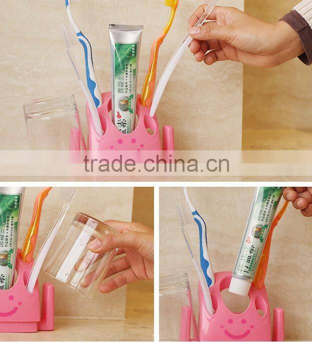 Colorful stand toothbrush holder, bathroom set