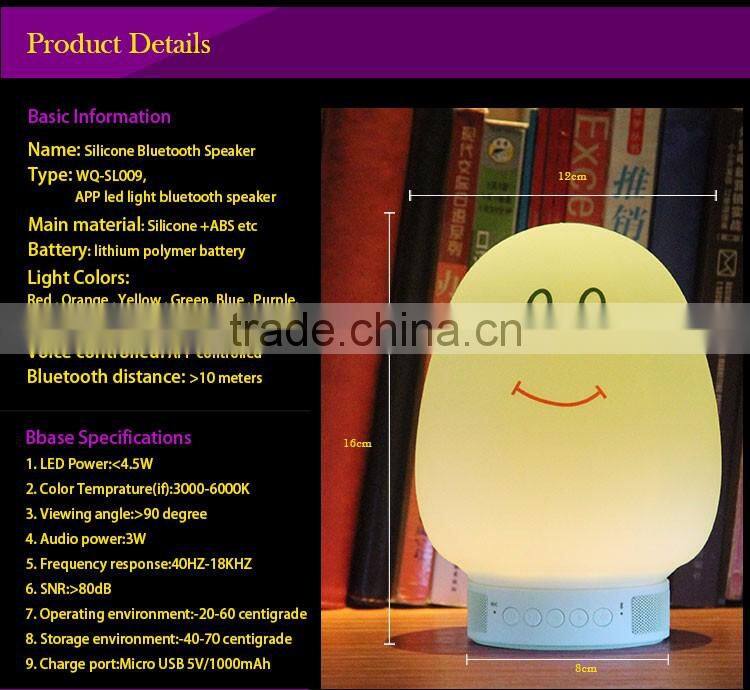 New products mini speaker custom night light projector bluetooth mini speaker