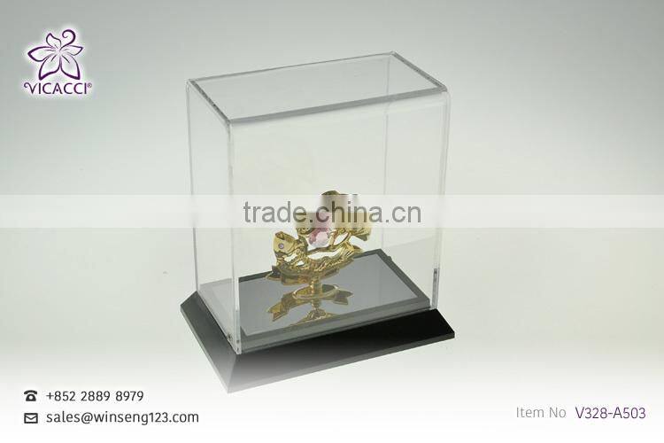 cheap pisces Zodiac Sign with SWAROVSKI crystal metal home decoration