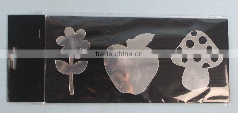 Flower Apple Mushroom Mirror Stickers for Kids Room Decor