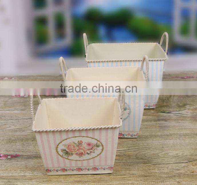 European style hot sale cheap price flower metal pot for home decor and decoration