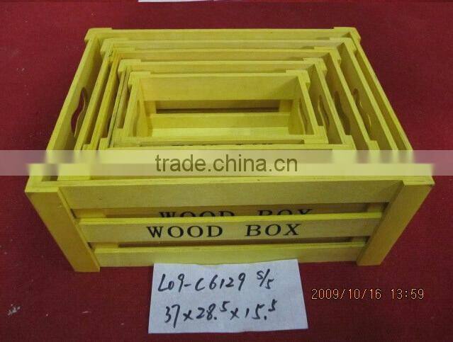 wholesale customized colorful antique wooden crate