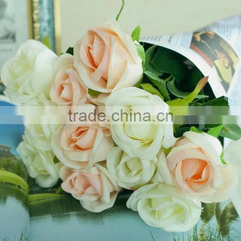 fashion store decorative silk white rose flower