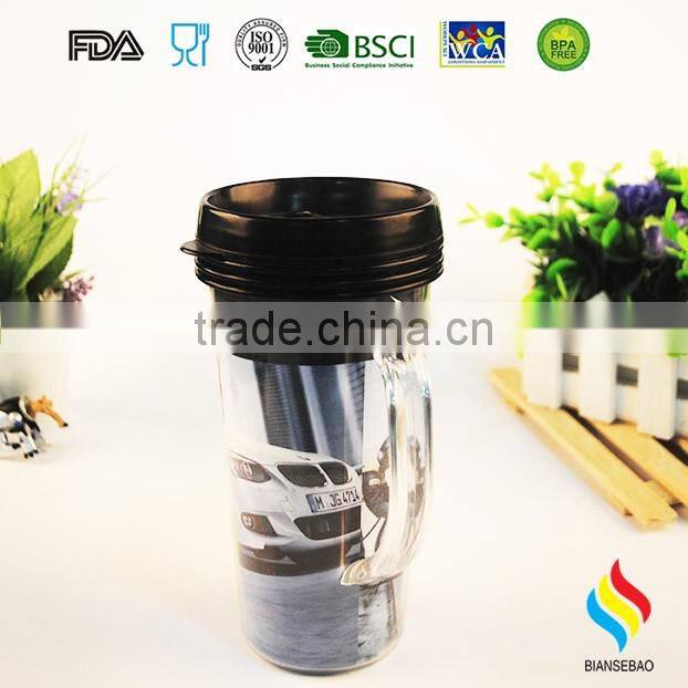 16oz Double Wall magic hard Plastic tumbler Cup coffee mug