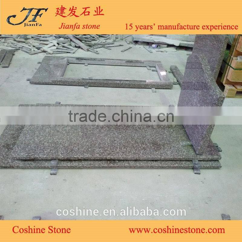 China Cheap G664 Granite tomb red granite monuments for cemetery