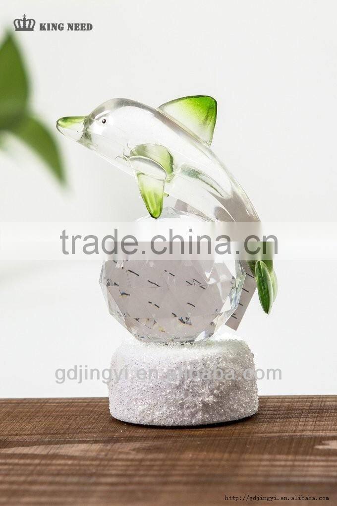 acrylic funky led light romantic dolphin birthday gift for girls