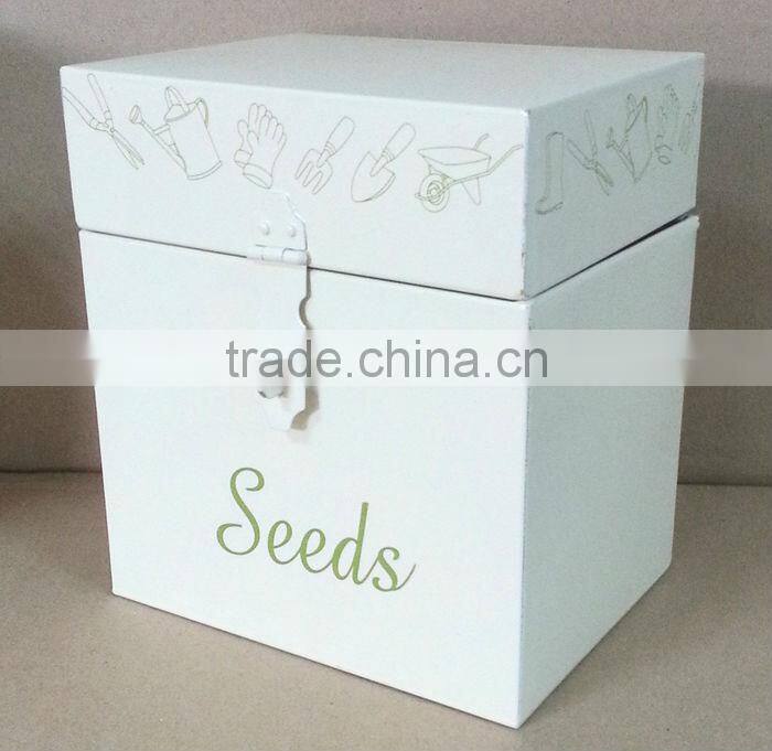 Metal garden seed box